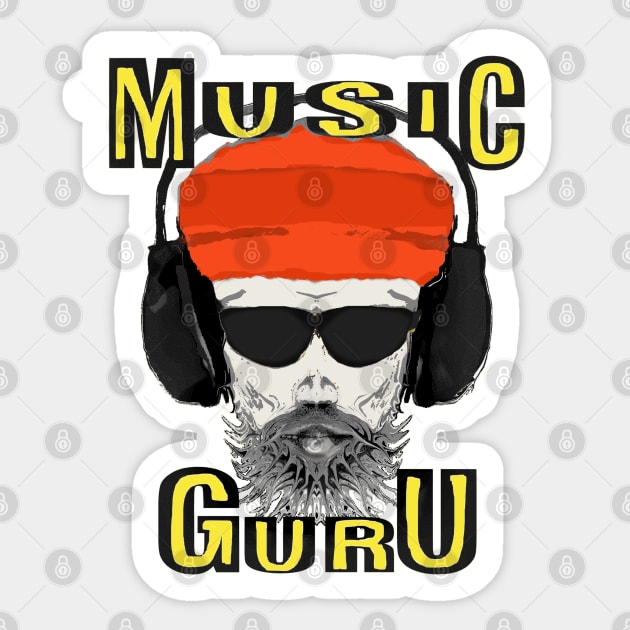 Cool Retro Music Guru Meme Sticker by PlanetMonkey